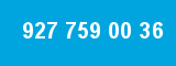 927 759 00 36 927 759 00 36